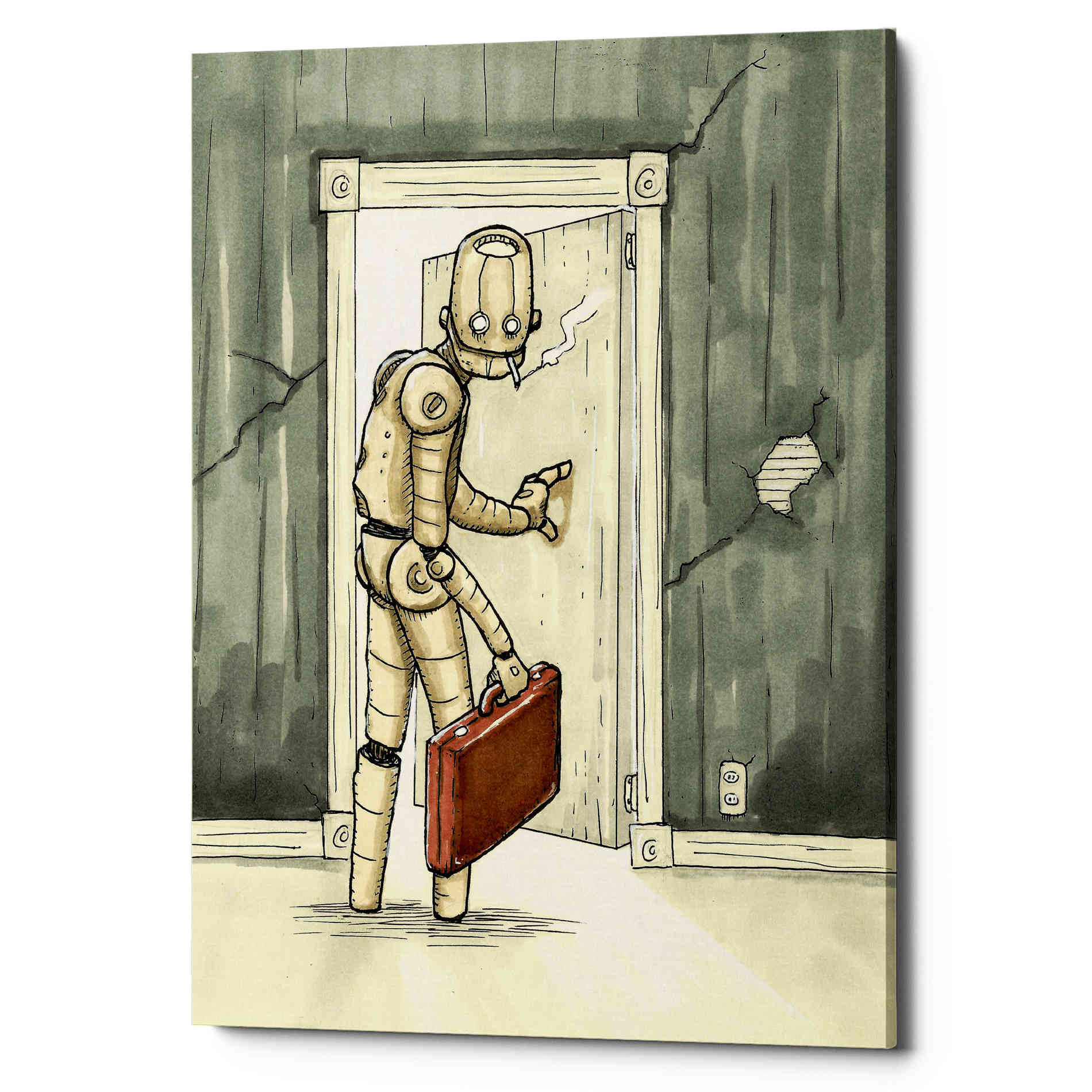 'I'll Be Back' by Craig Snodgrass, Canvas Wall Art