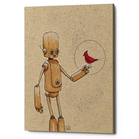Image of 'Ink Bot Cardinal' by Craig Snodgrass, Canvas Wall Art