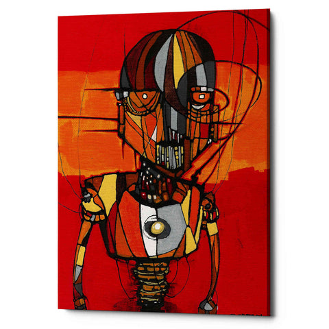'Segmented Man Orange' by Craig Snodgrass, Canvas Wall Art
