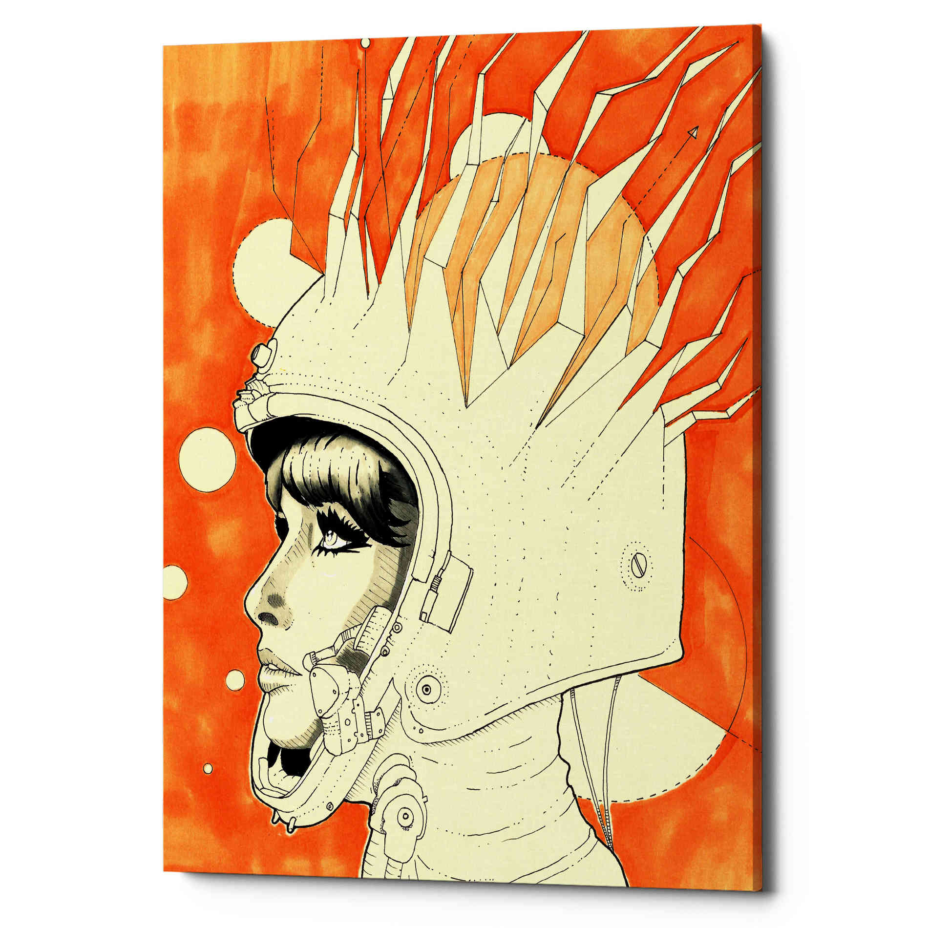 'Space Queen Fire' by Craig Snodgrass, Canvas Wall Art