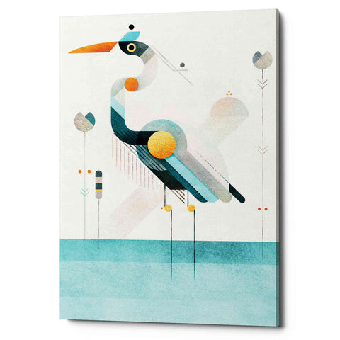 Image of 'Blue Heron' by Antony Squizzato, Canvas Wall Art