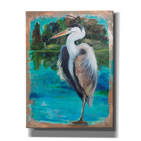 Image of 'Marsh Heron' by Stellar Design Studio, Canvas Wall Art,Size B Portrait