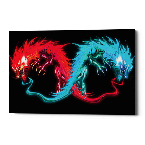 Image of 'Double Dragon' by Michael StewArt, Canvas Wall Art