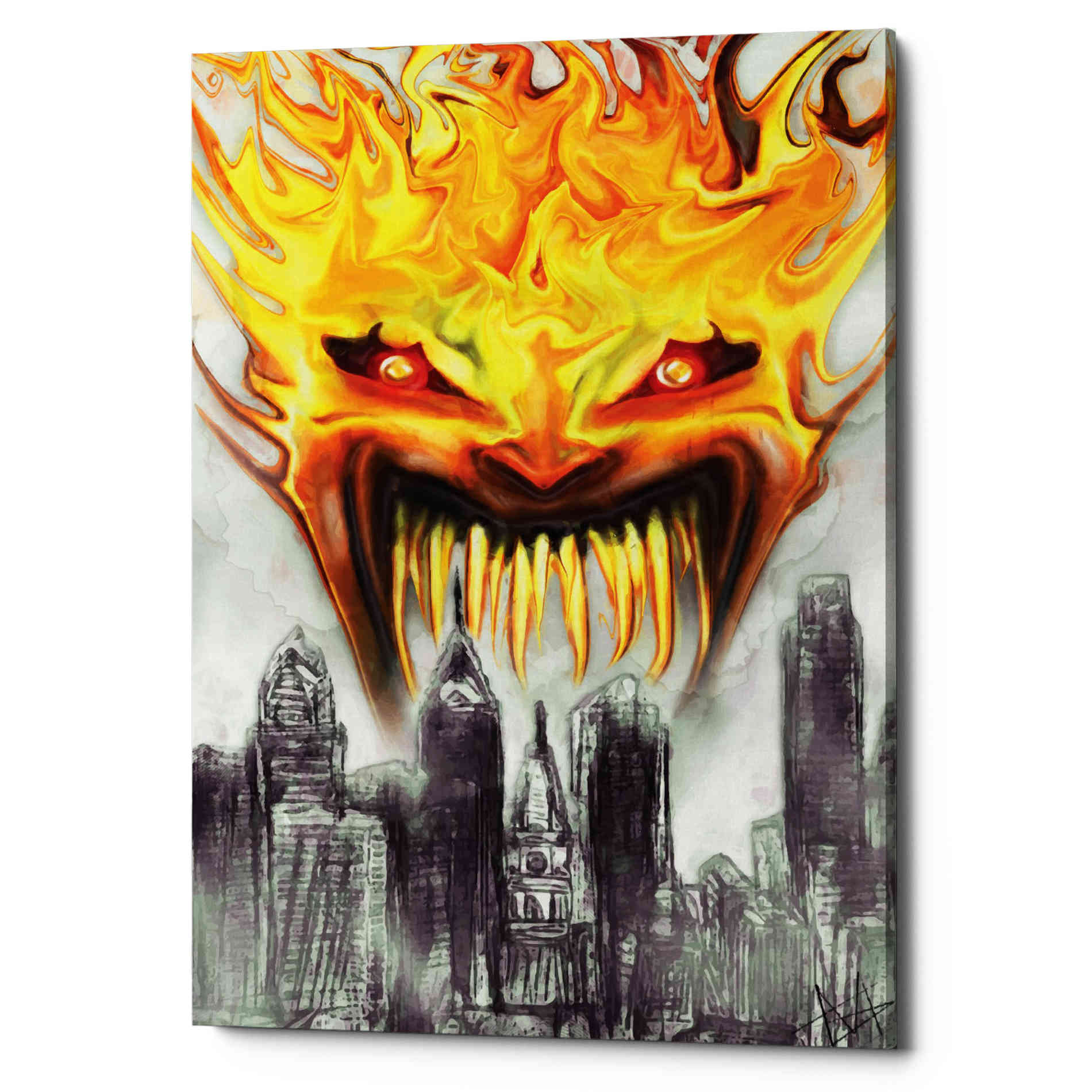 'Trial By Fire' by Michael StewArt, Canvas Wall Art