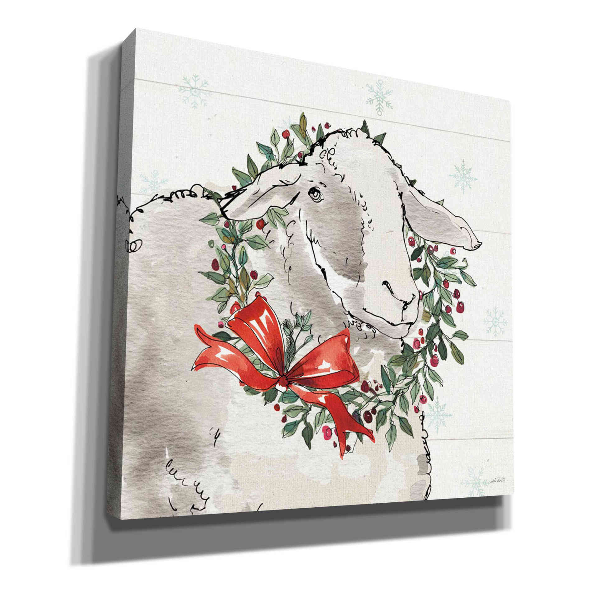 'Modern Farmhouse XIII Christmas' by Anne Tavoletti, Canvas Wall Art