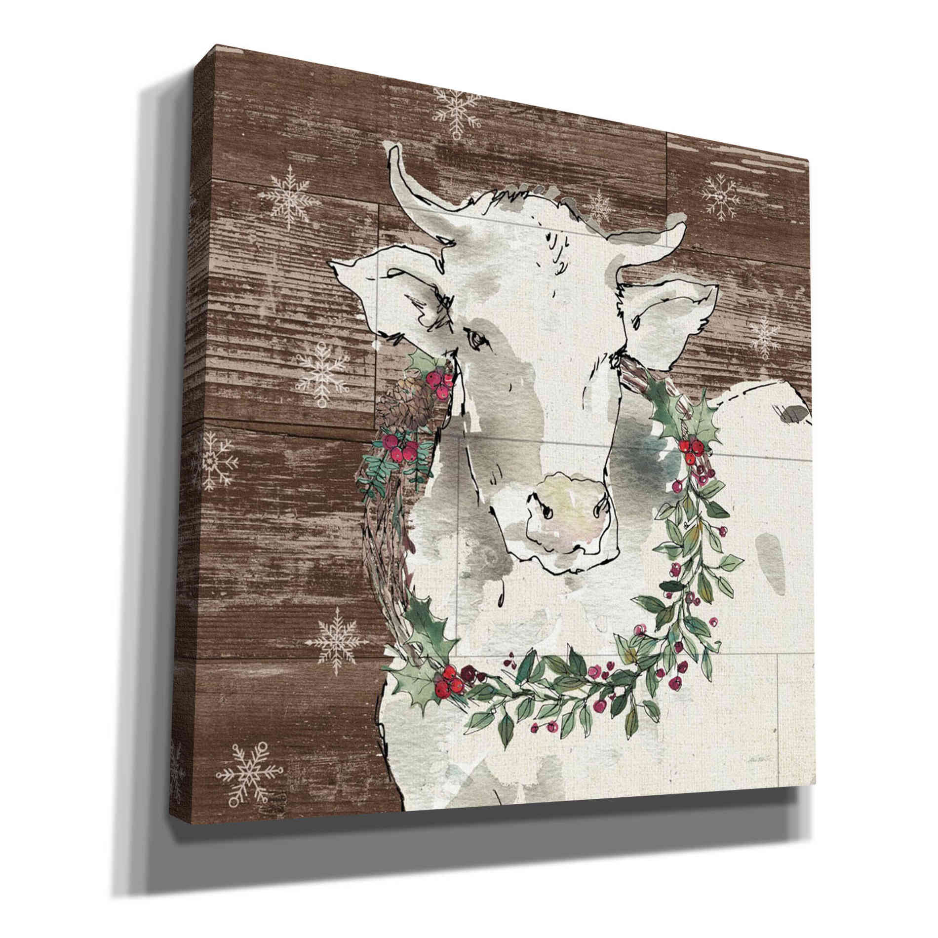 'Modern Farmhouse XII Walnut' by Anne Tavoletti, Canvas Wall Art