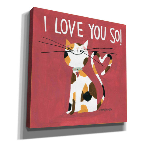 Image of 'Happy Cats I Love You So' by Anne Tavoletti, Canvas Wall Art