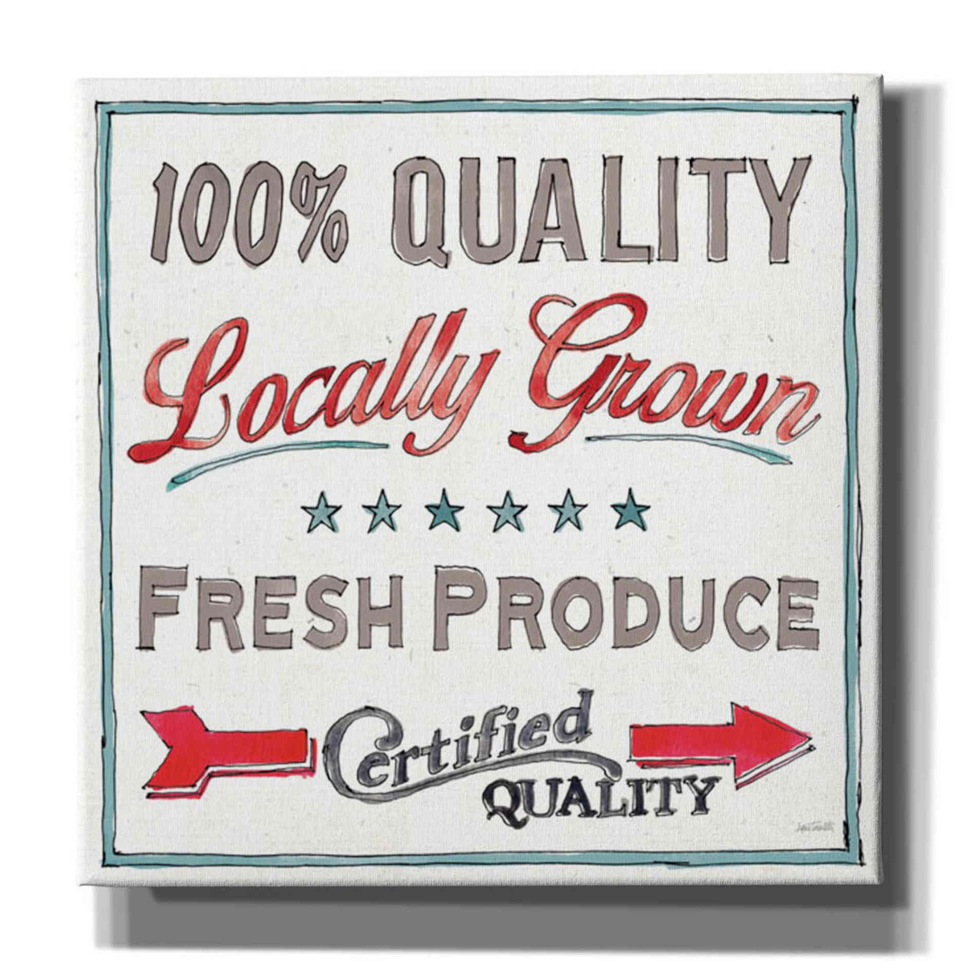 'Farm Signs VI' by Anne Tavoletti, Canvas Wall Art