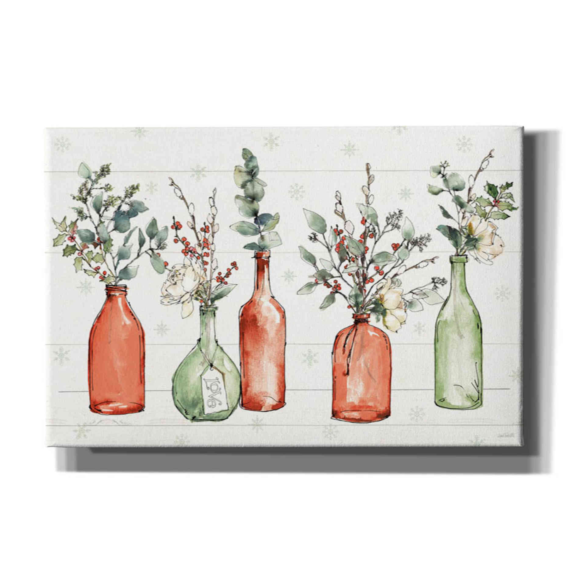 'Modern Farmhouse I Christmas' by Anne Tavoletti, Canvas Wall Art