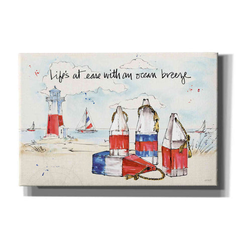 Image of 'Coastal Buoys II' by Anne Tavoletti, Canvas Wall Art