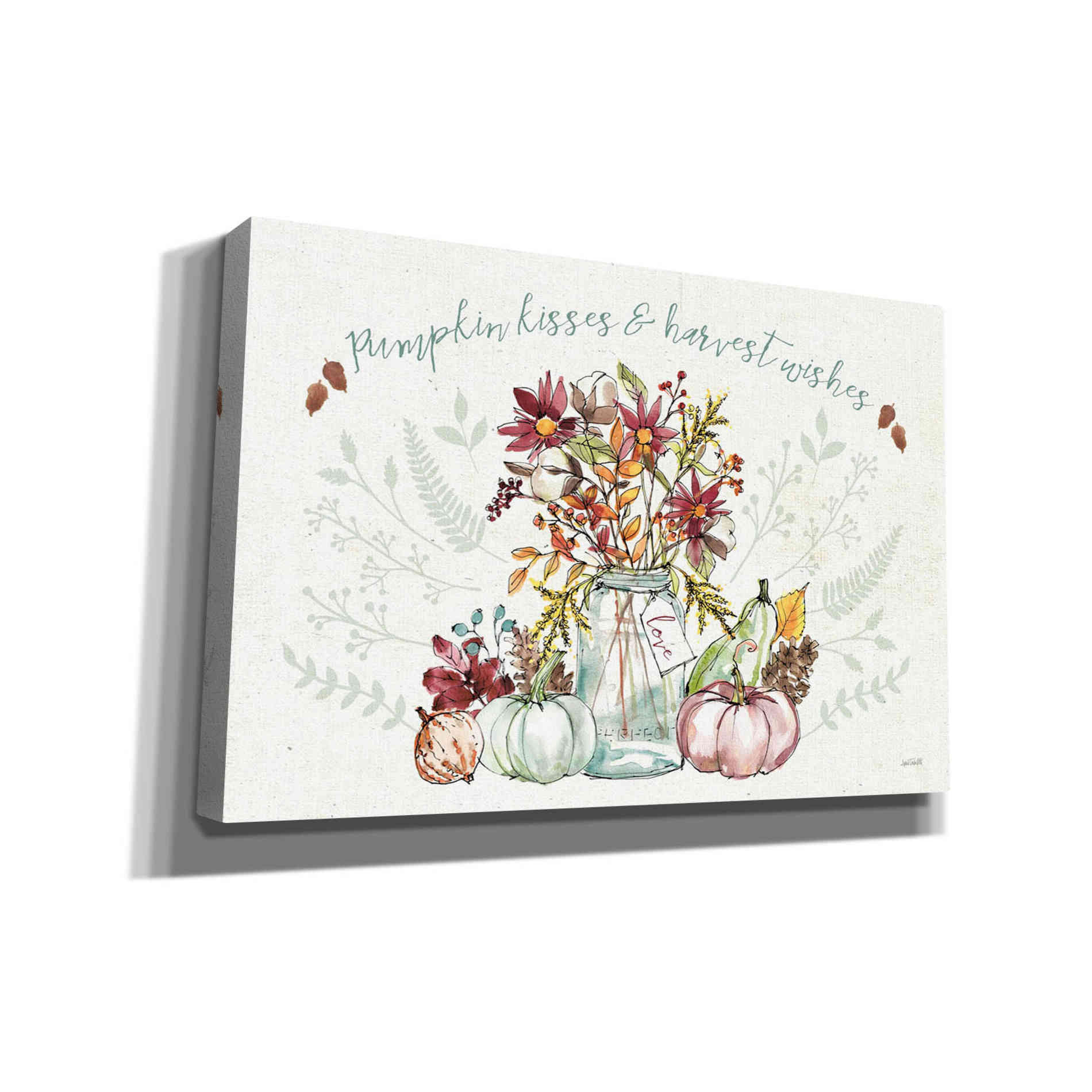 'Festive Foliage I' by Anne Tavoletti, Canvas Wall Art