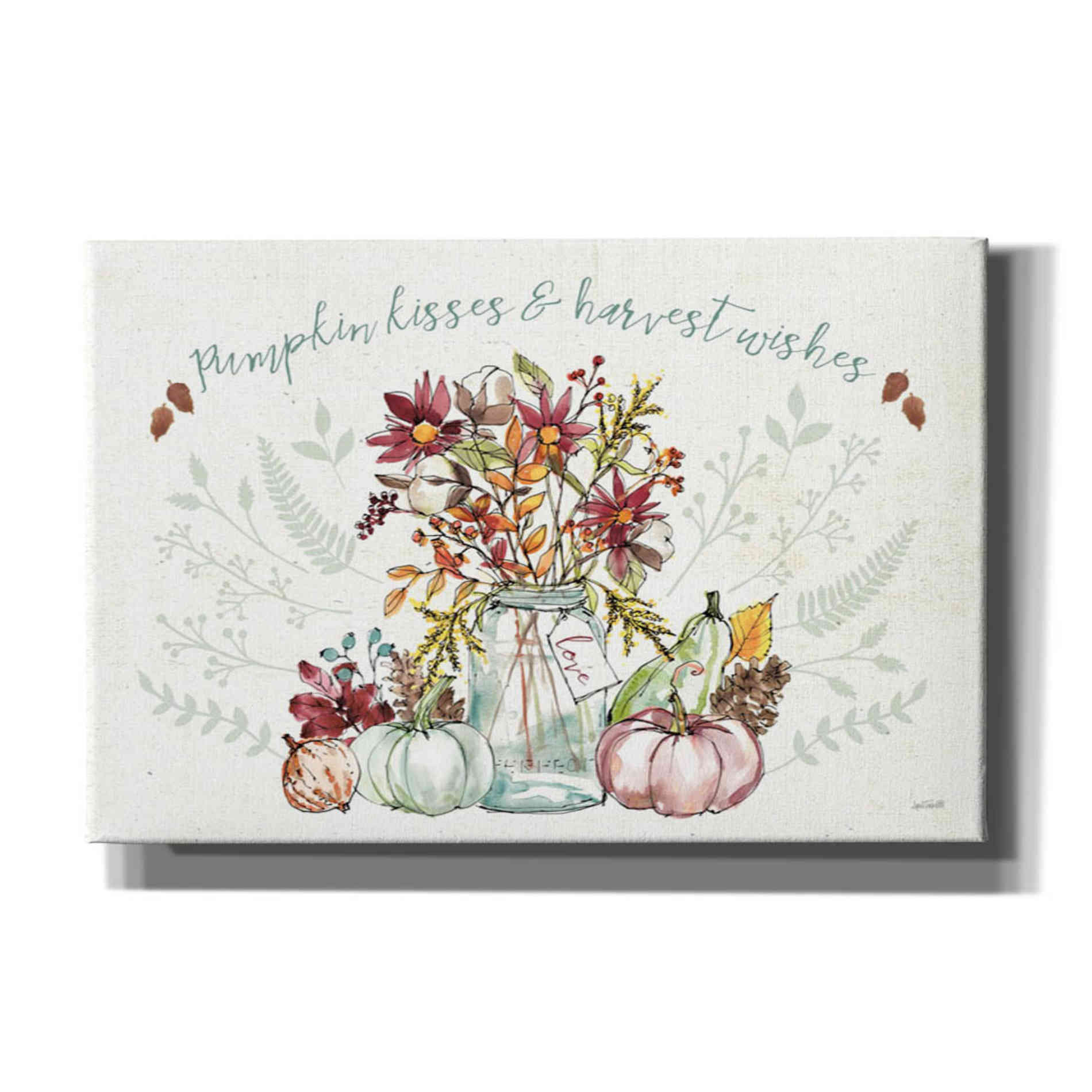 'Festive Foliage I' by Anne Tavoletti, Canvas Wall Art