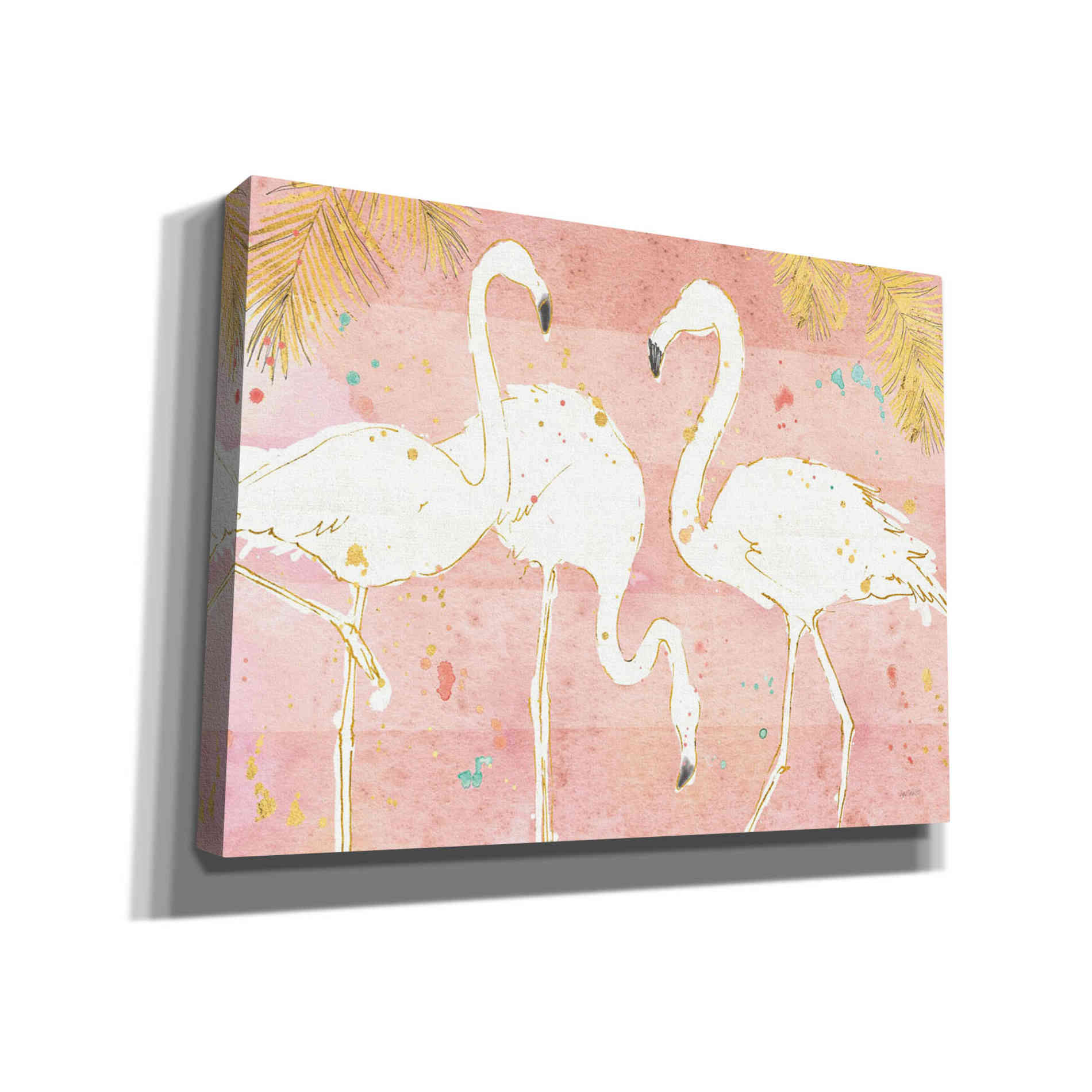 'Flamingo Fever IV' by Anne Tavoletti, Canvas Wall Art