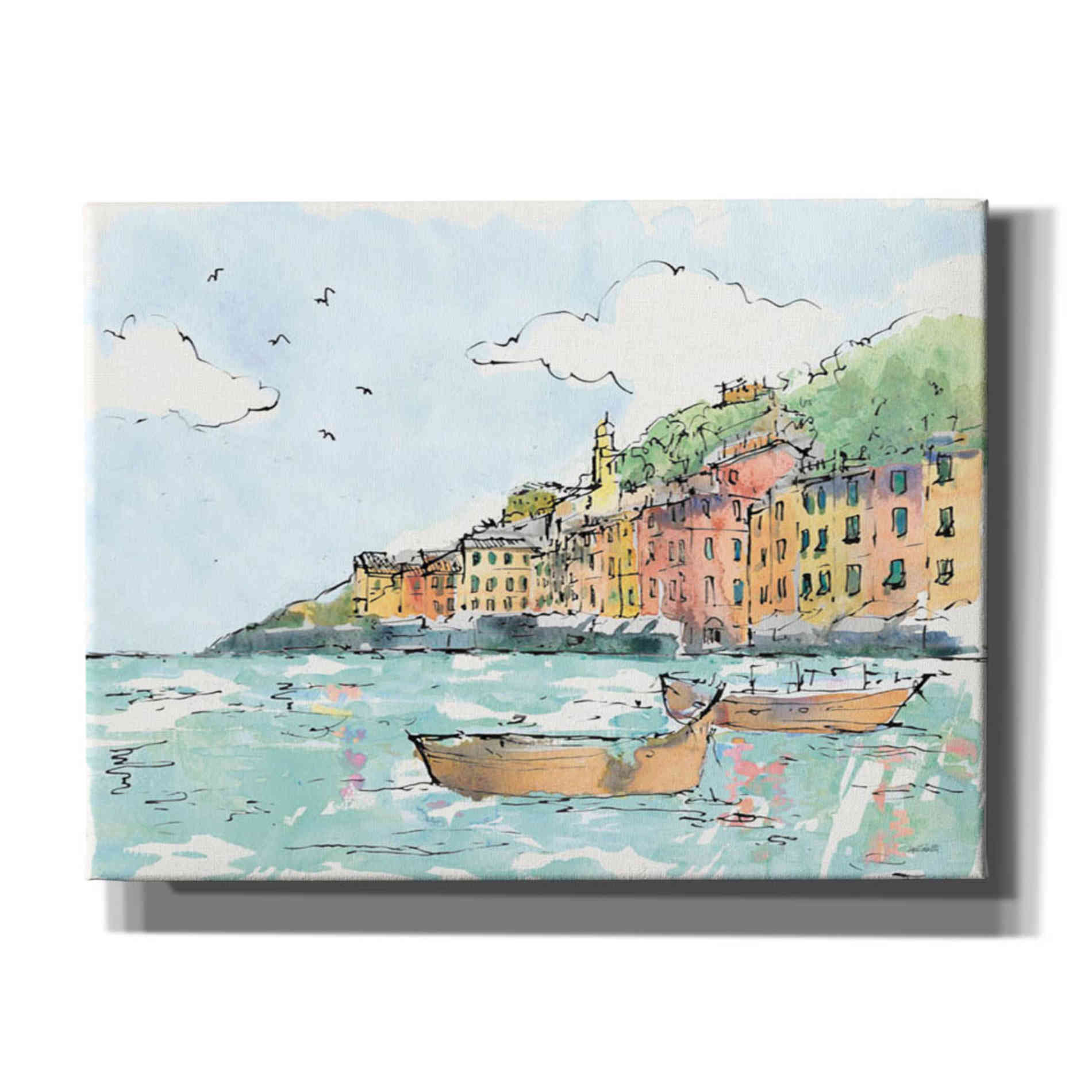 'Portofino I' by Anne Tavoletti, Giclee Canvas Wall Art