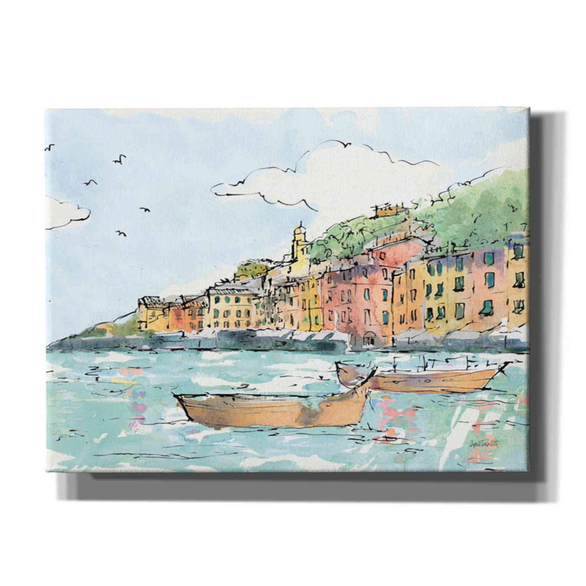 'Portofino I' by Anne Tavoletti, Canvas Wall Art