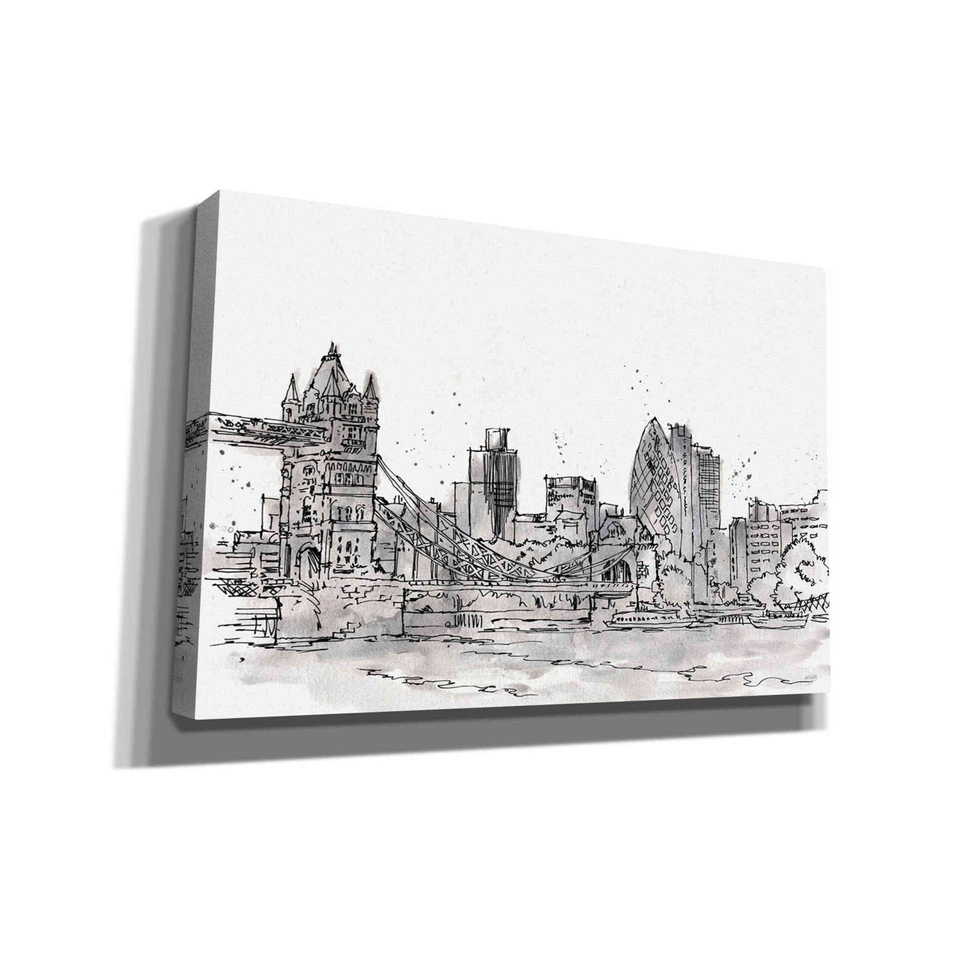 'Skyline Sketches IV' by Anne Tavoletti, Canvas Wall Art