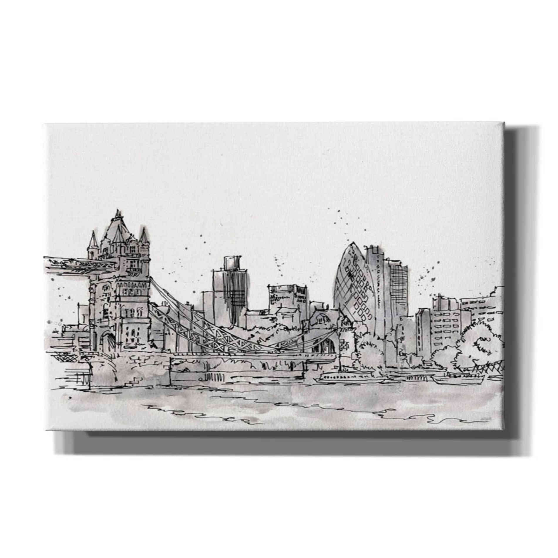 'Skyline Sketches IV' by Anne Tavoletti, Canvas Wall Art