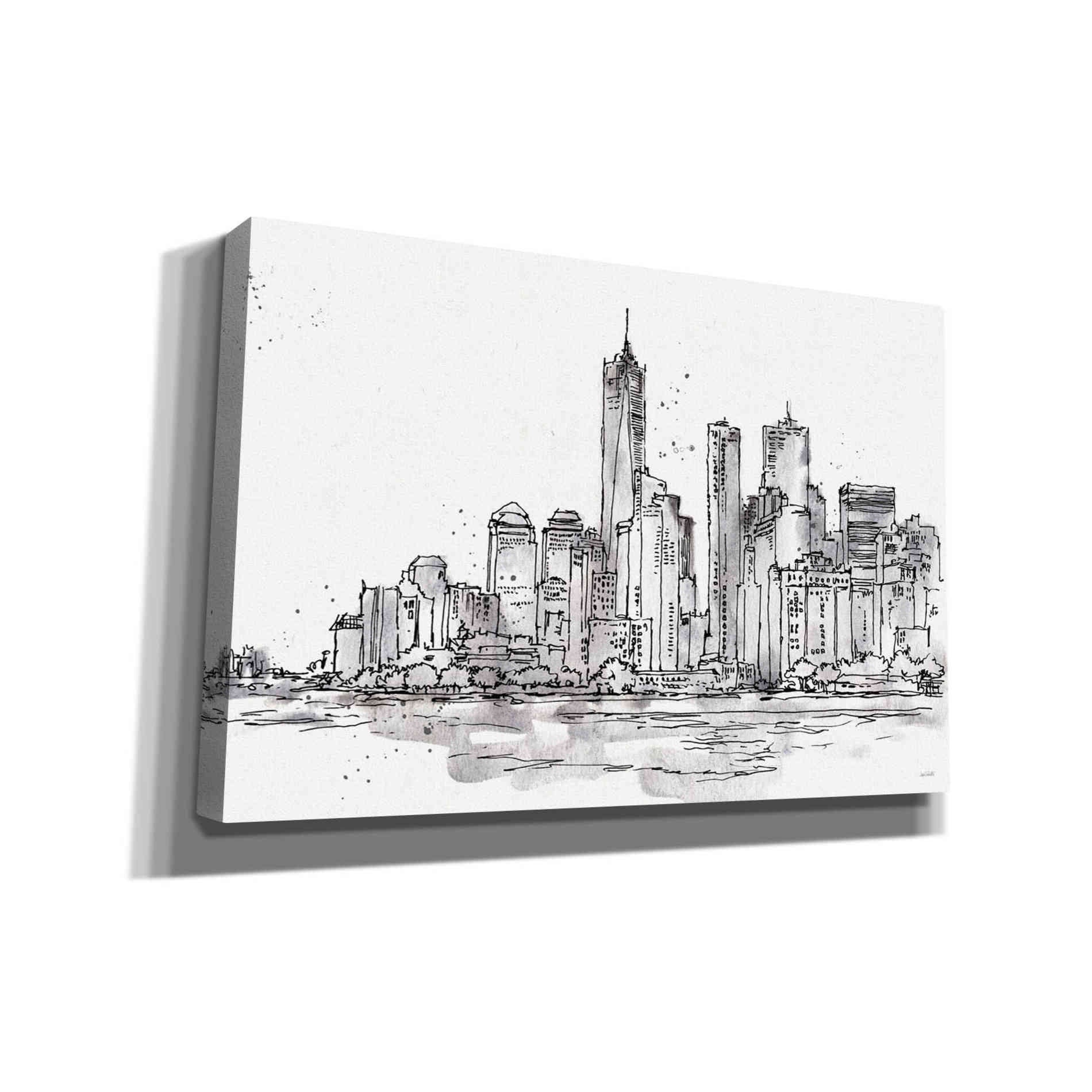 'Skyline Sketches I' by Anne Tavoletti, Canvas Wall Art