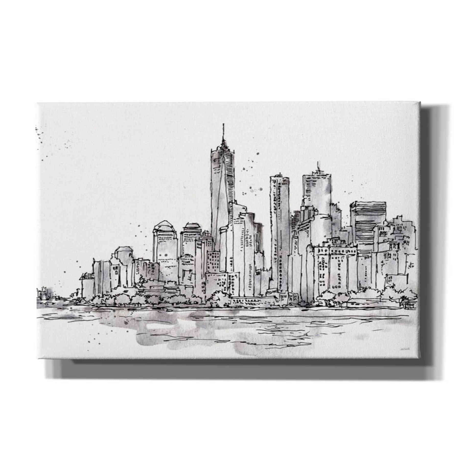 'Skyline Sketches I' by Anne Tavoletti, Canvas Wall Art