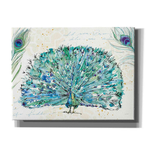 Image of 'Peacock Garden IX' by Anne Tavoletti, Canvas Wall Art
