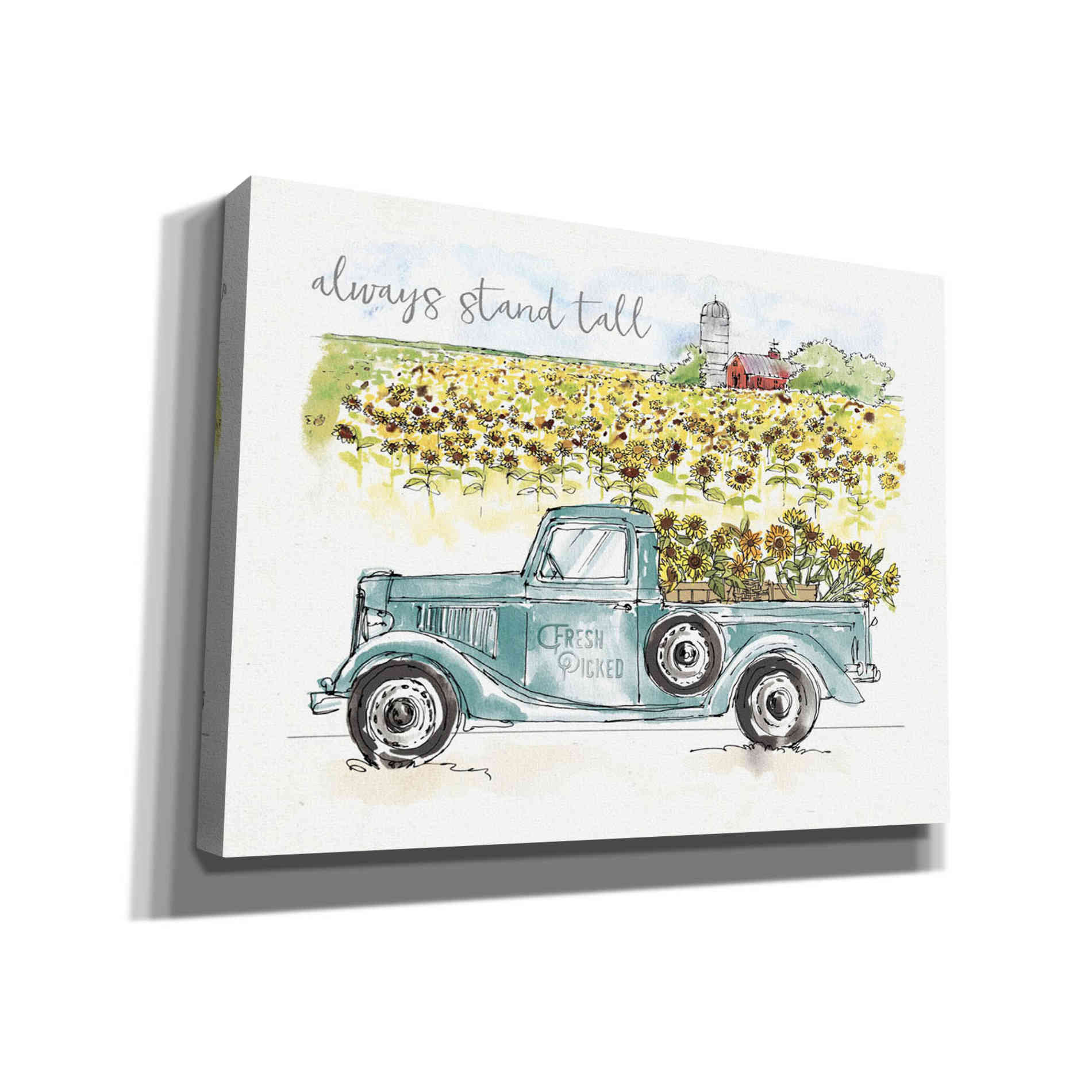 'Sunflower Fields V' by Anne Tavoletti, Canvas Wall Art