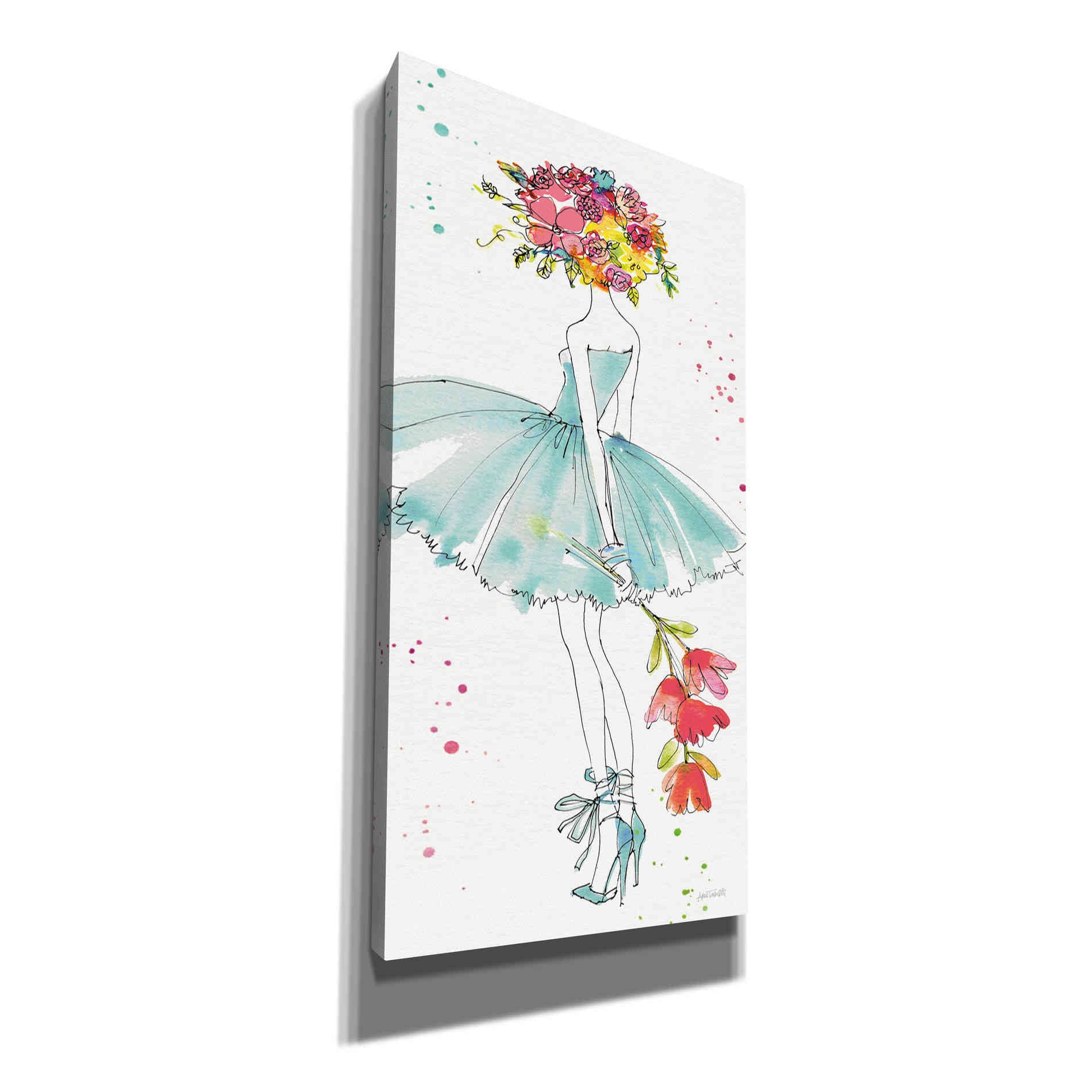 'Floral Figures VI' by Anne Tavoletti, Canvas Wall Art