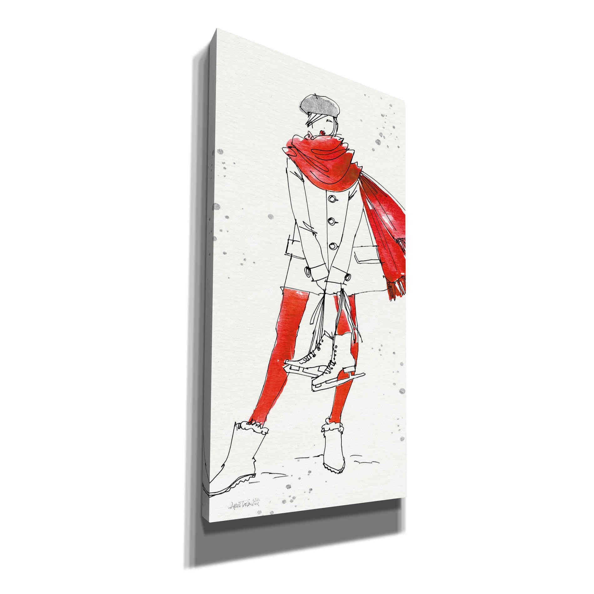 'Winter Fashion IV' by Anne Tavoletti, Canvas Wall Art