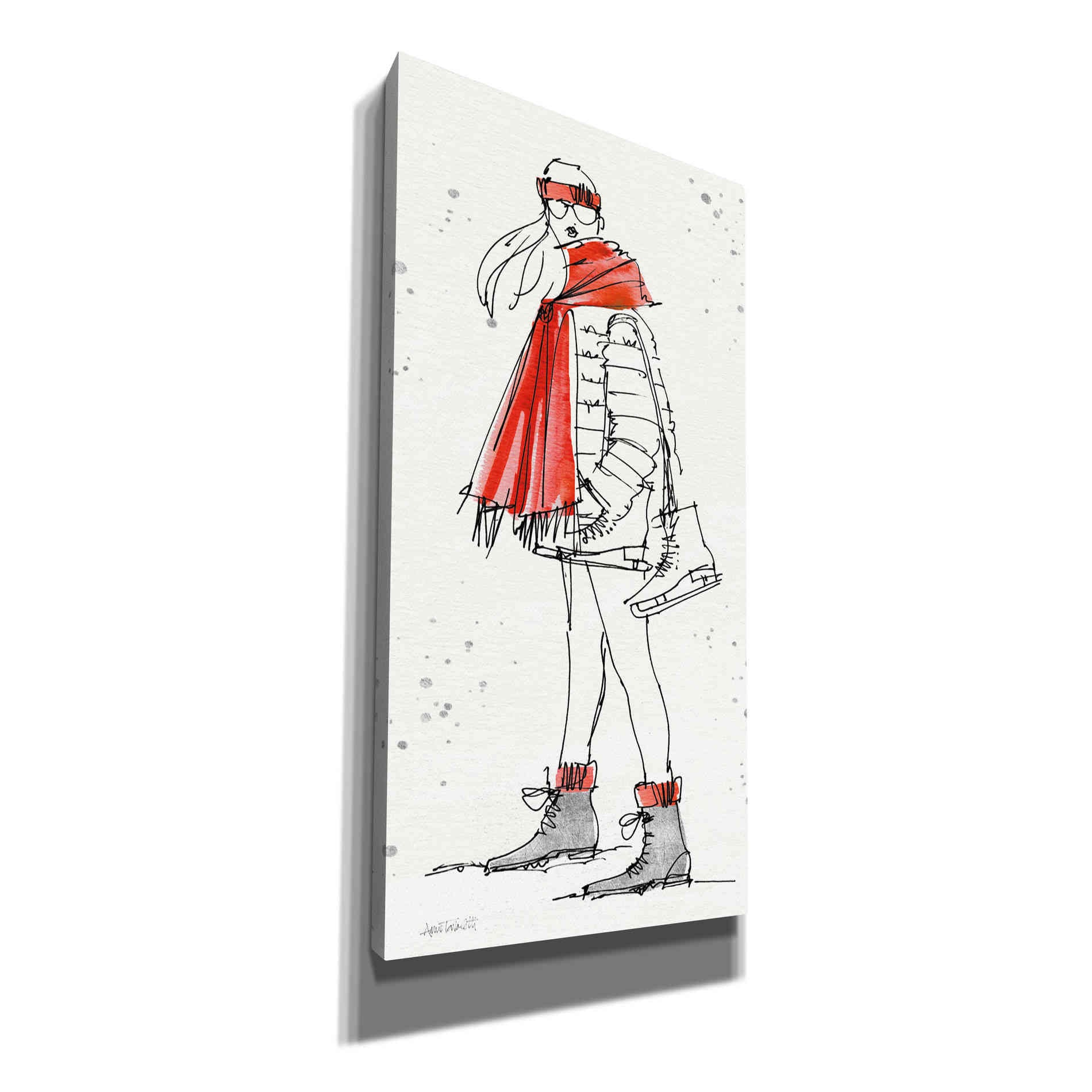 'Winter Fashion II' by Anne Tavoletti, Canvas Wall Art
