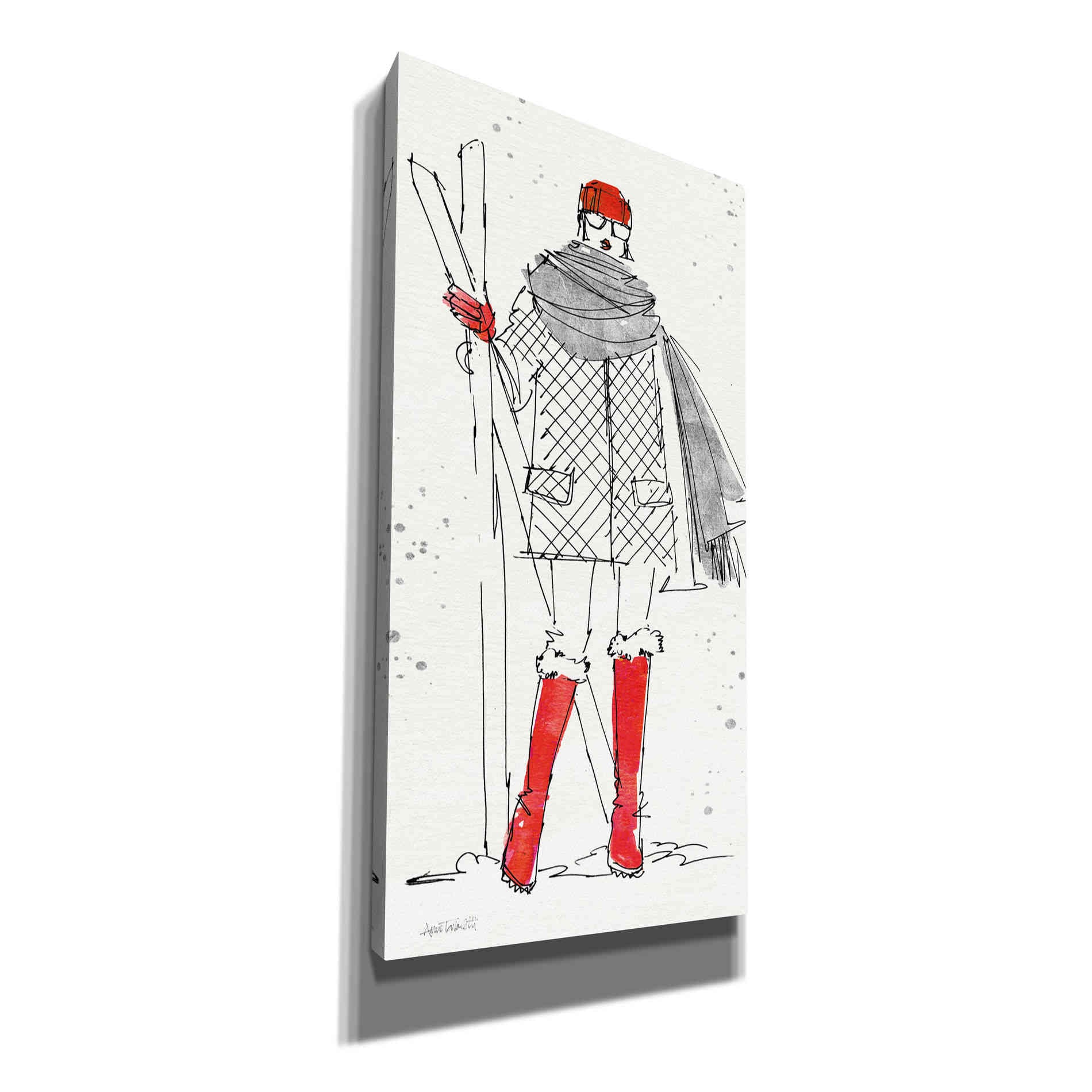 'Winter Fashion I' by Anne Tavoletti, Canvas Wall Art