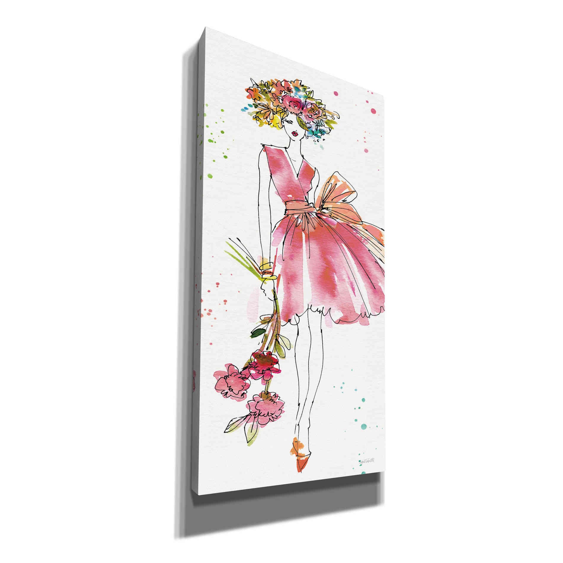 'Floral Figures V' by Anne Tavoletti, Canvas Wall Art