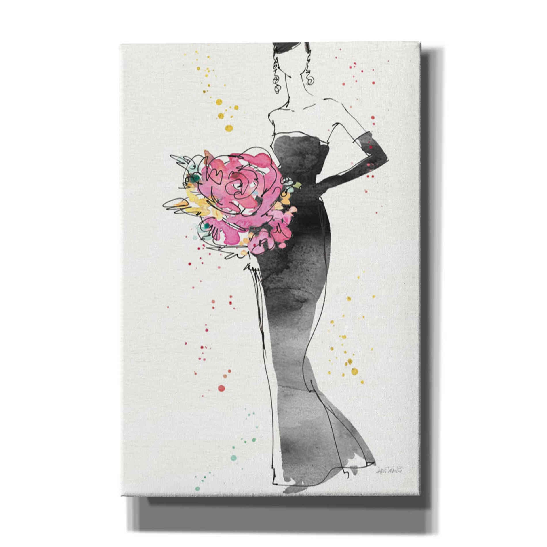 'Floral Fashion III' by Anne Tavoletti, Canvas Wall Art
