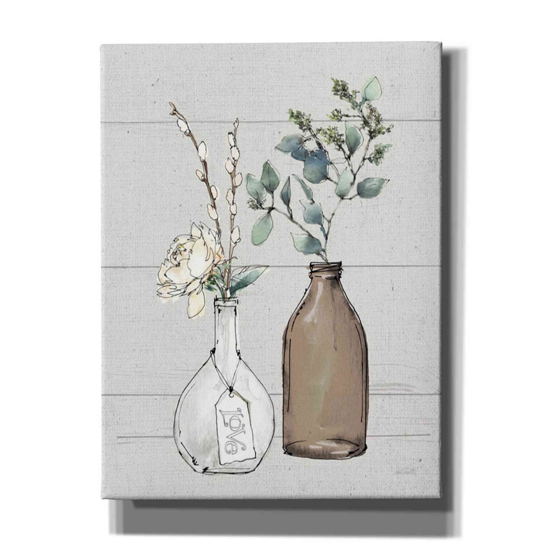 'Modern Farmhouse III Shiplap' by Anne Tavoletti, Canvas Wall Art