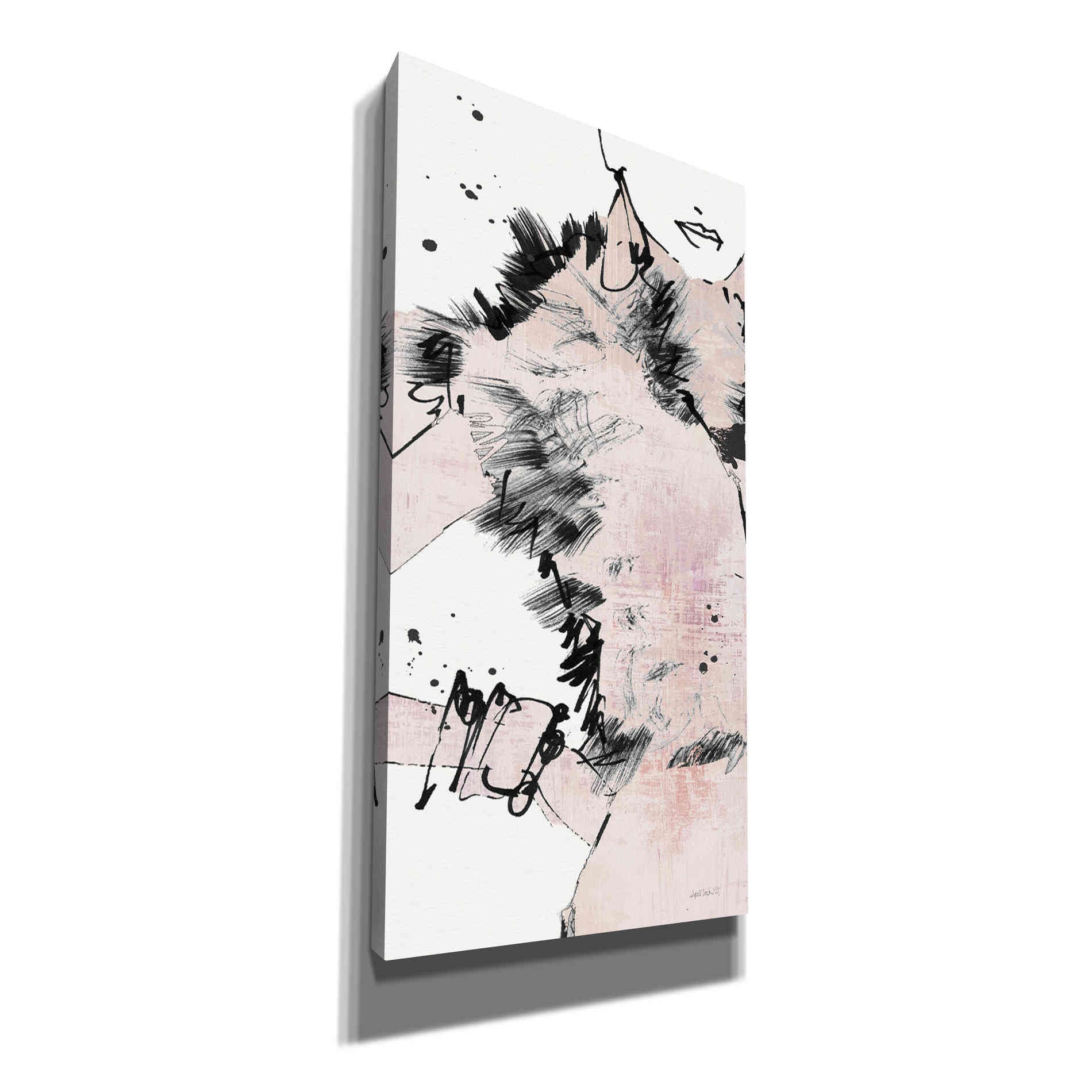 'Fashion Strokes VIII Pastel Pink' by Anne Tavoletti, Canvas Wall Art