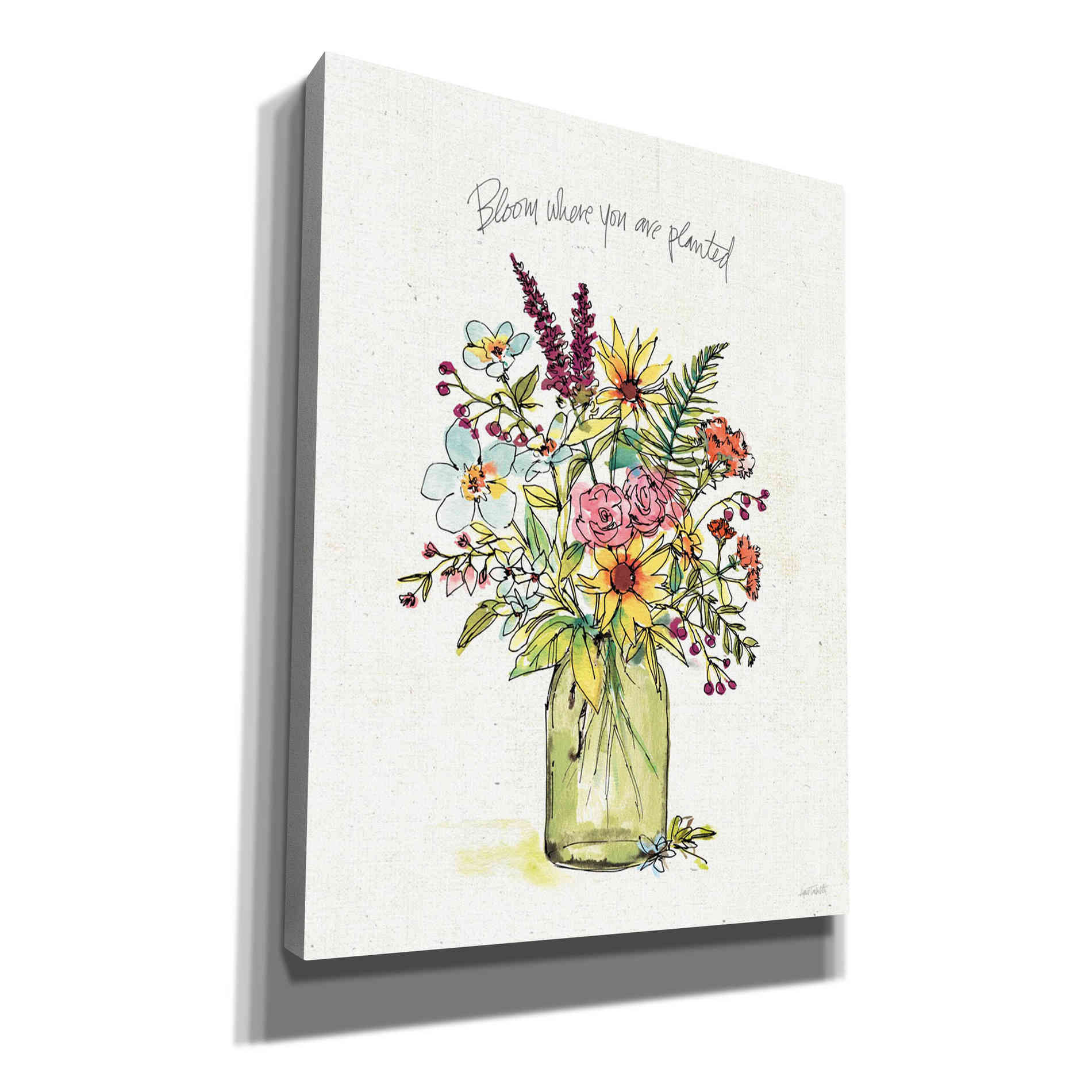 'Simply Petals III' by Anne Tavoletti, Canvas Wall Art