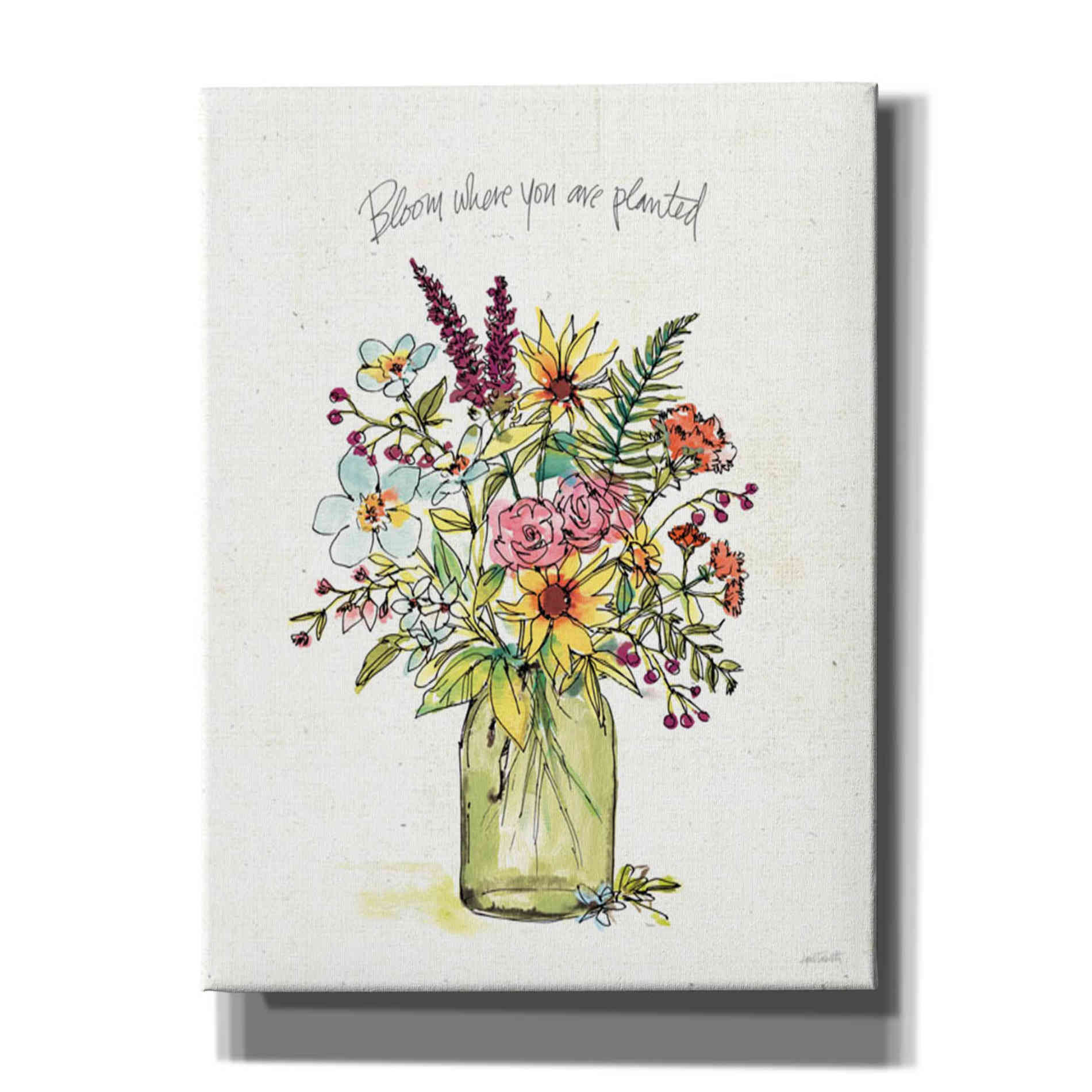 'Simply Petals III' by Anne Tavoletti, Canvas Wall Art