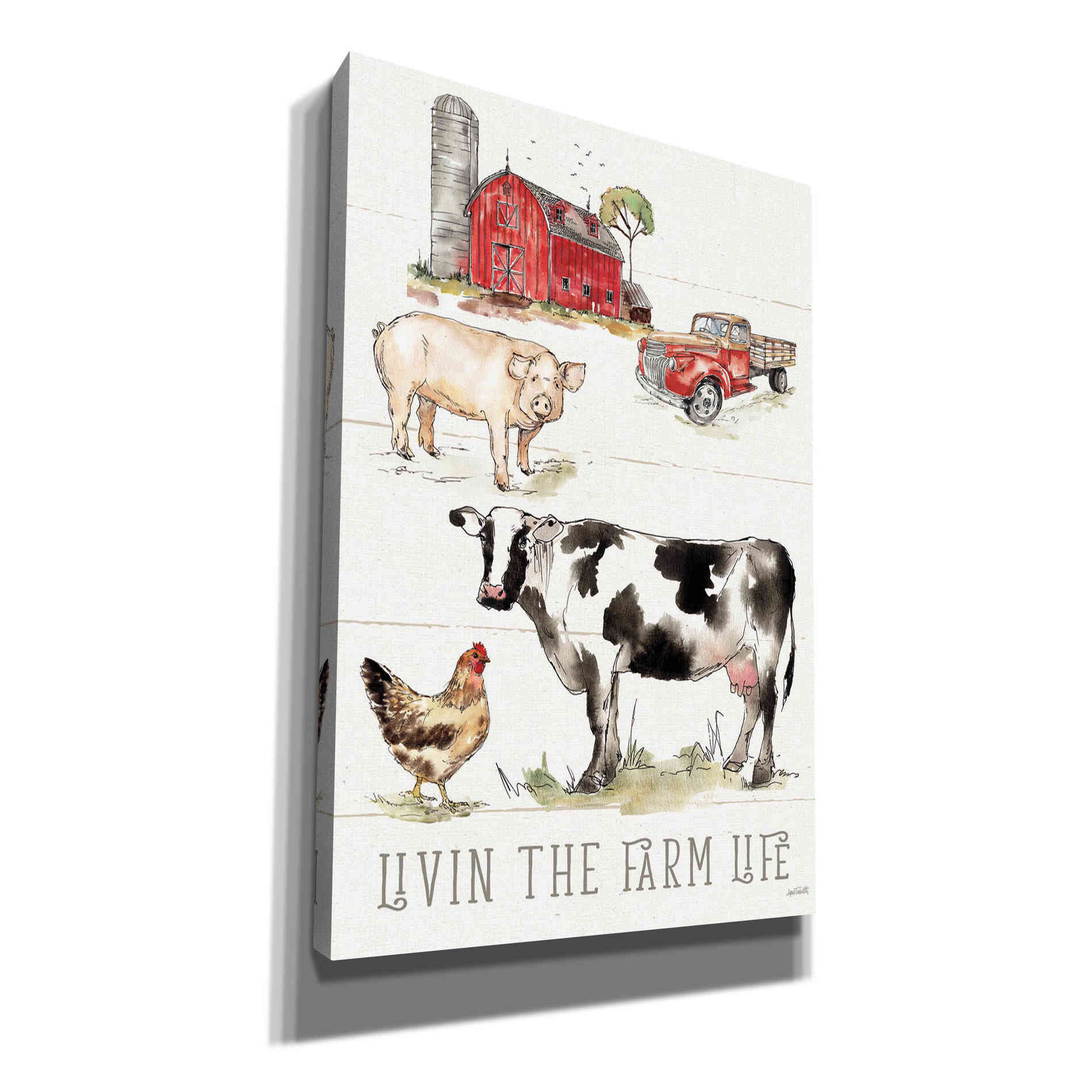 'Country Life III' by Anne Tavoletti, Canvas Wall Art