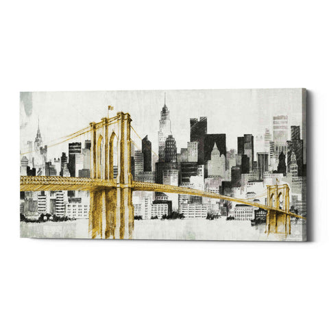 Image of 'New York Skyline I Yellow Bridge' by Avery Tillmon, Canvas Wall Art