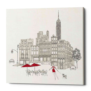 'World Cafe III NYC Red' by Avery Tillmon, Canvas Wall Art