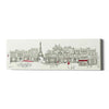'World Cafe II Paris Panoramic' by Avery Tillmon, Canvas Wall Art