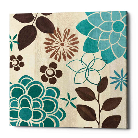 Image of 'Abstract Garden Blue II' by Veronique Charron, Canvas Wall Art