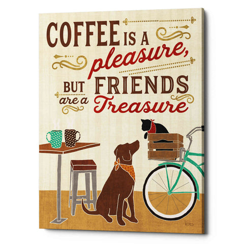Image of 'Coffee and Friends II' by Veronique Charron, Canvas Wall Art