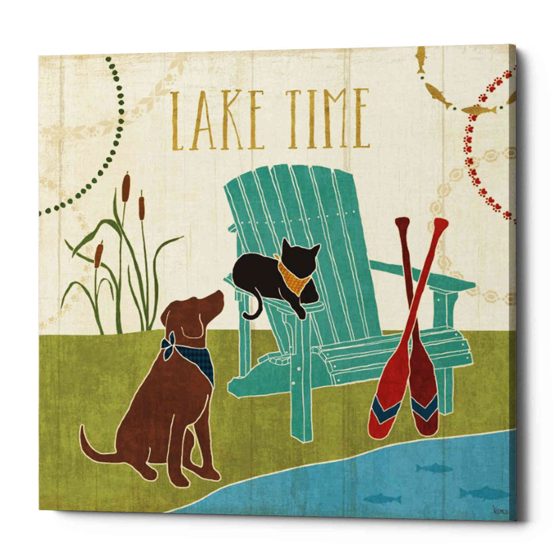 'Lake Pals IV' by Veronique Charron, Canvas Wall Art