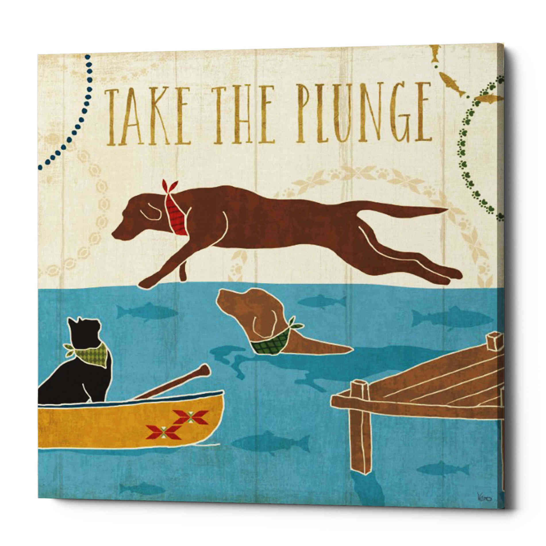 'Lake Pals VI' by Veronique Charron, Canvas Wall Art