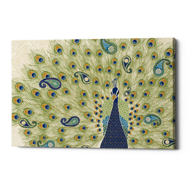 'Peacock Paradise II' by Veronique Charron, Canvas Wall Art