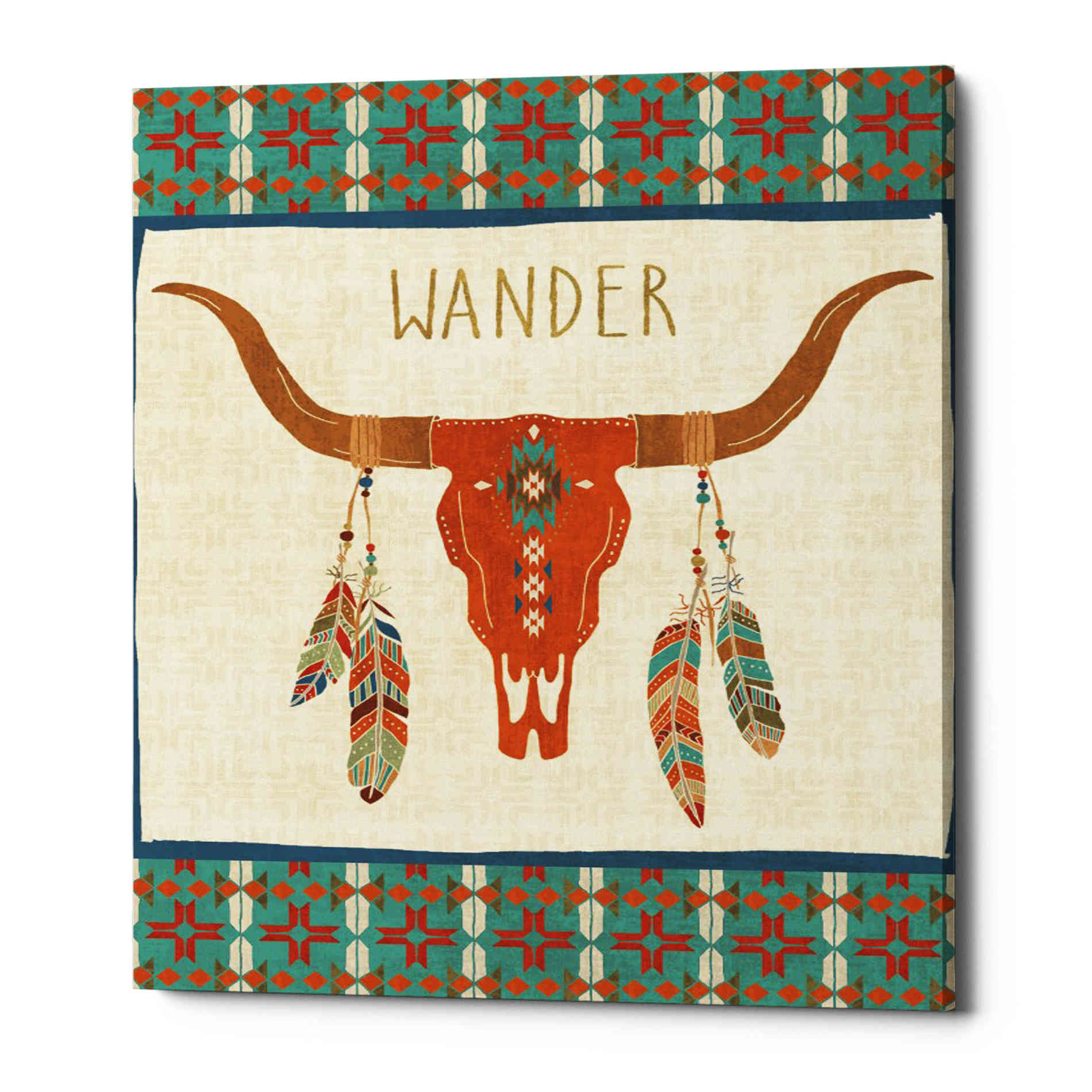 'Southwest at Heart I FLAG' by Veronique Charron, Canvas Wall Art