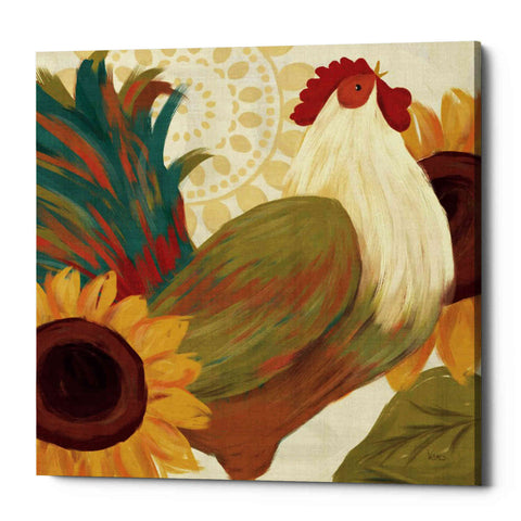 Image of 'Spice Roosters I' by Veronique Charron, Canvas Wall Art