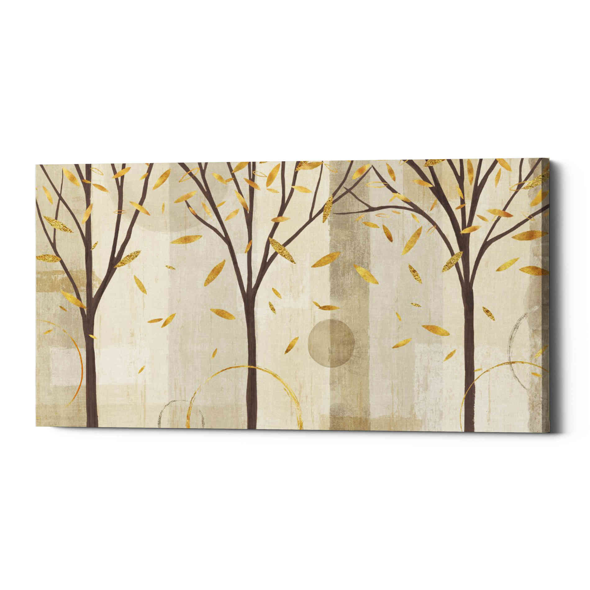 'Watercolor Forest Gold I' by Veronique Charron, Canvas Wall Art