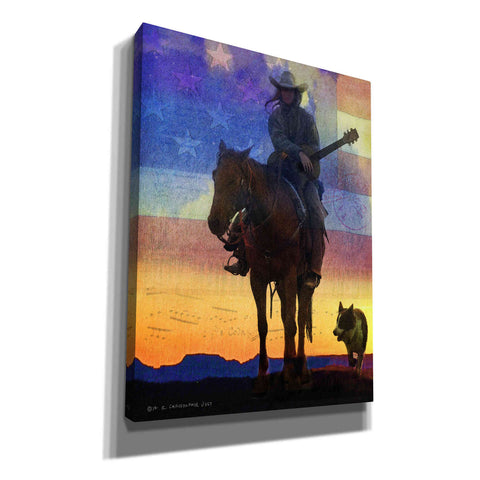 Image of 'American Cowgirl' by Chris Vest, Giclee Canvas Wall Art