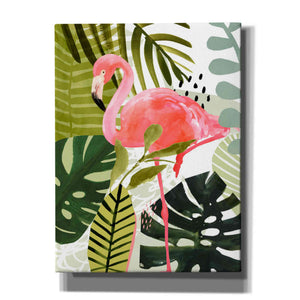 'Flamingo Forest I' by Victoria Borges Canvas Wall Art