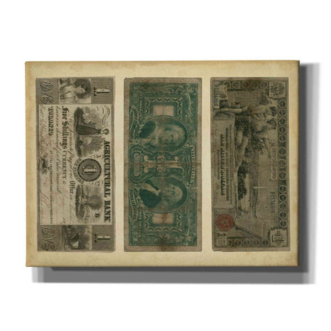 Image of 'Antique Currency V' by Vision Studio Giclee Canvas Wall Art